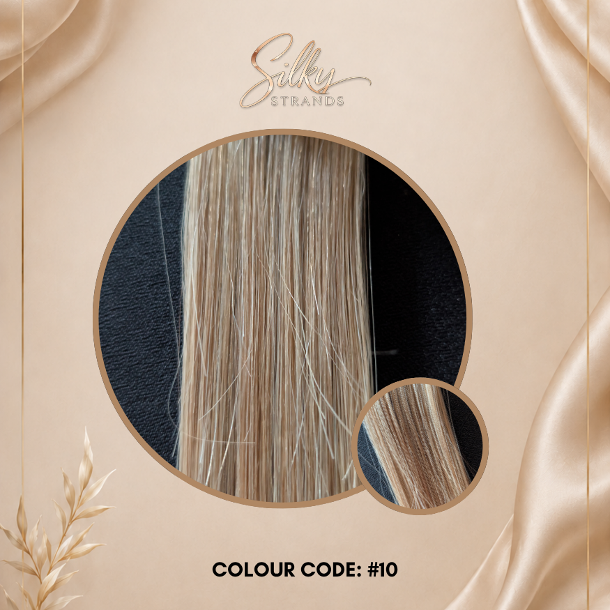 Silky Strands Genius Weft – Sandy Beige Blonde