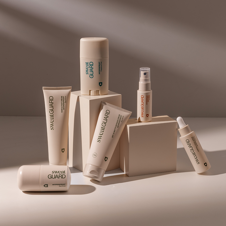 Sweat Guard skincare products
