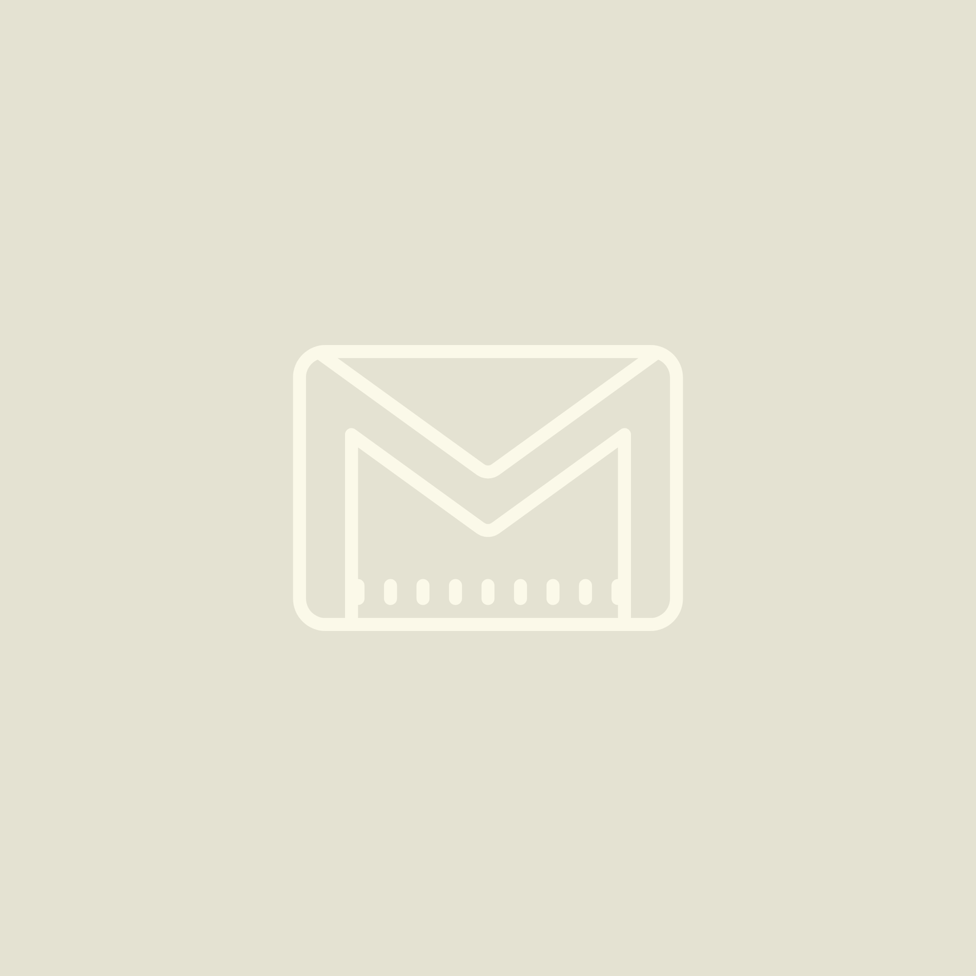 Outline of an envelope or mail icon on a light beige background.