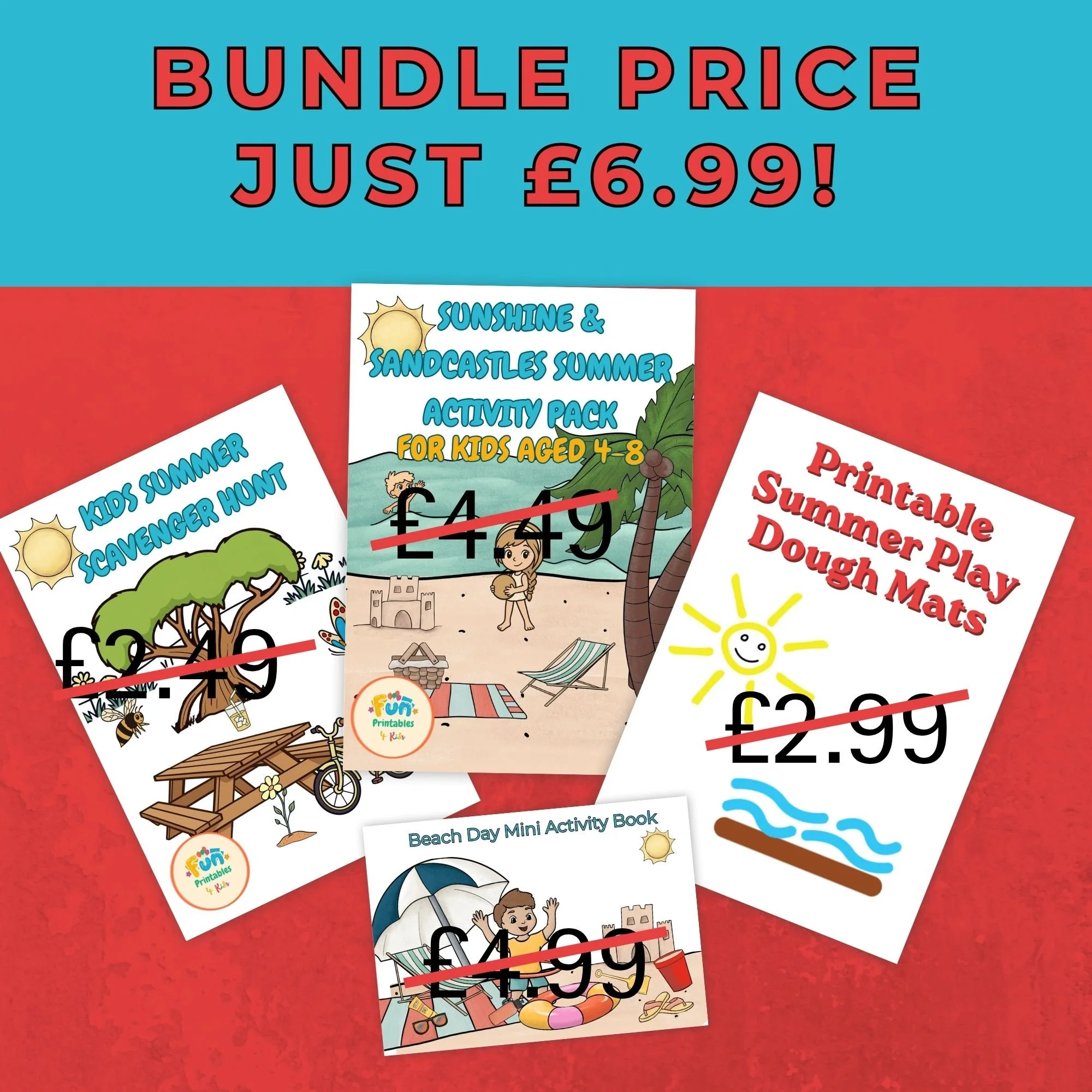 The Summer Survival Bundle — 4 Printable Packs to Last the Whole Summer
