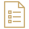 Icon of a document with checkboxes and lines of text