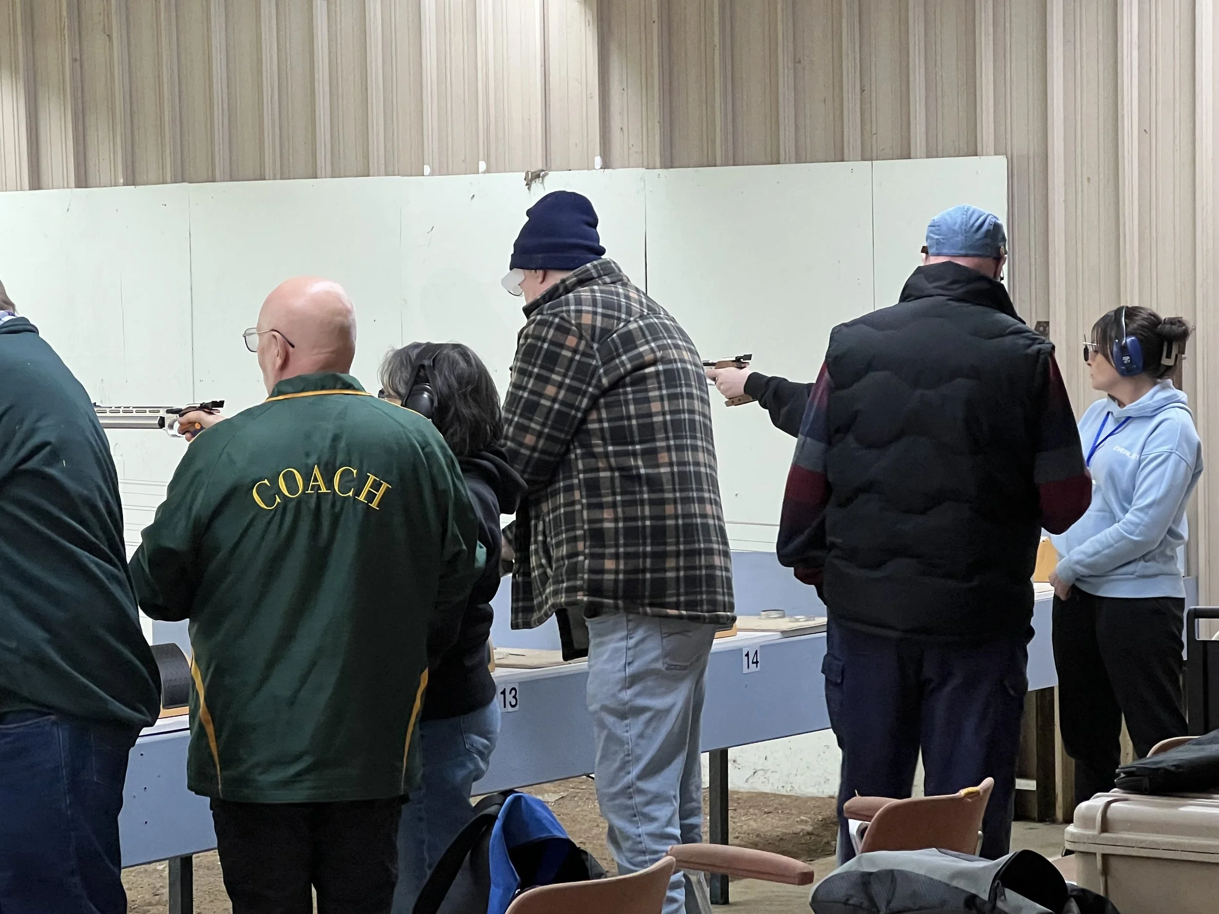 Coaches offering individualised Air Pistol training.