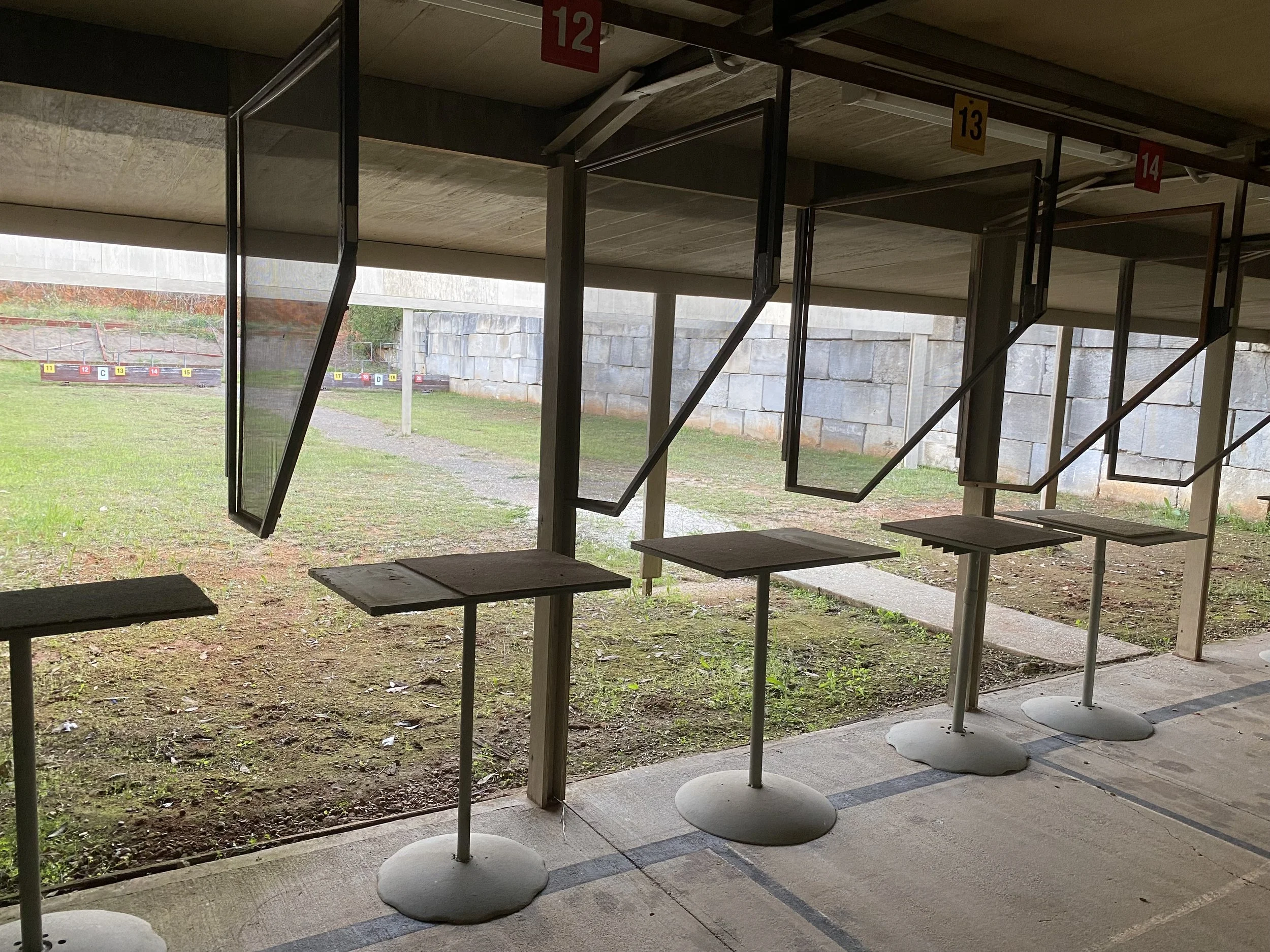 25m shooting bays at Yackandandah Pistol Club