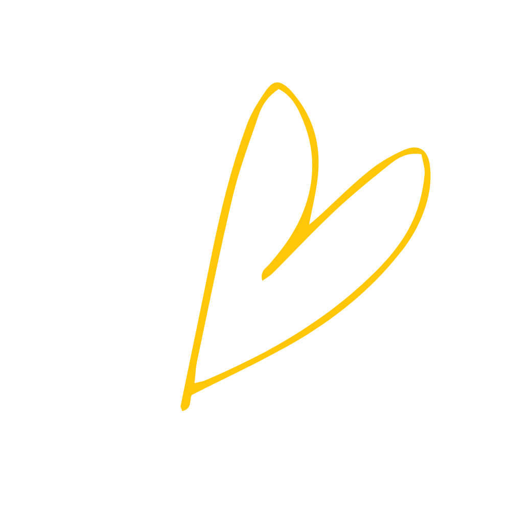 Black background with a yellow, stylized line drawing of a leaf or feather.