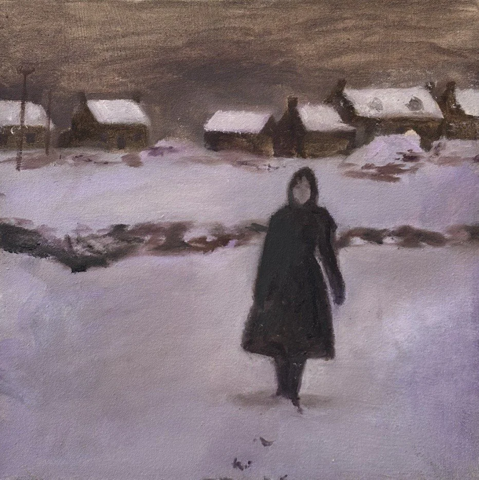 'Lone', Oil on canvas, 40x40cm