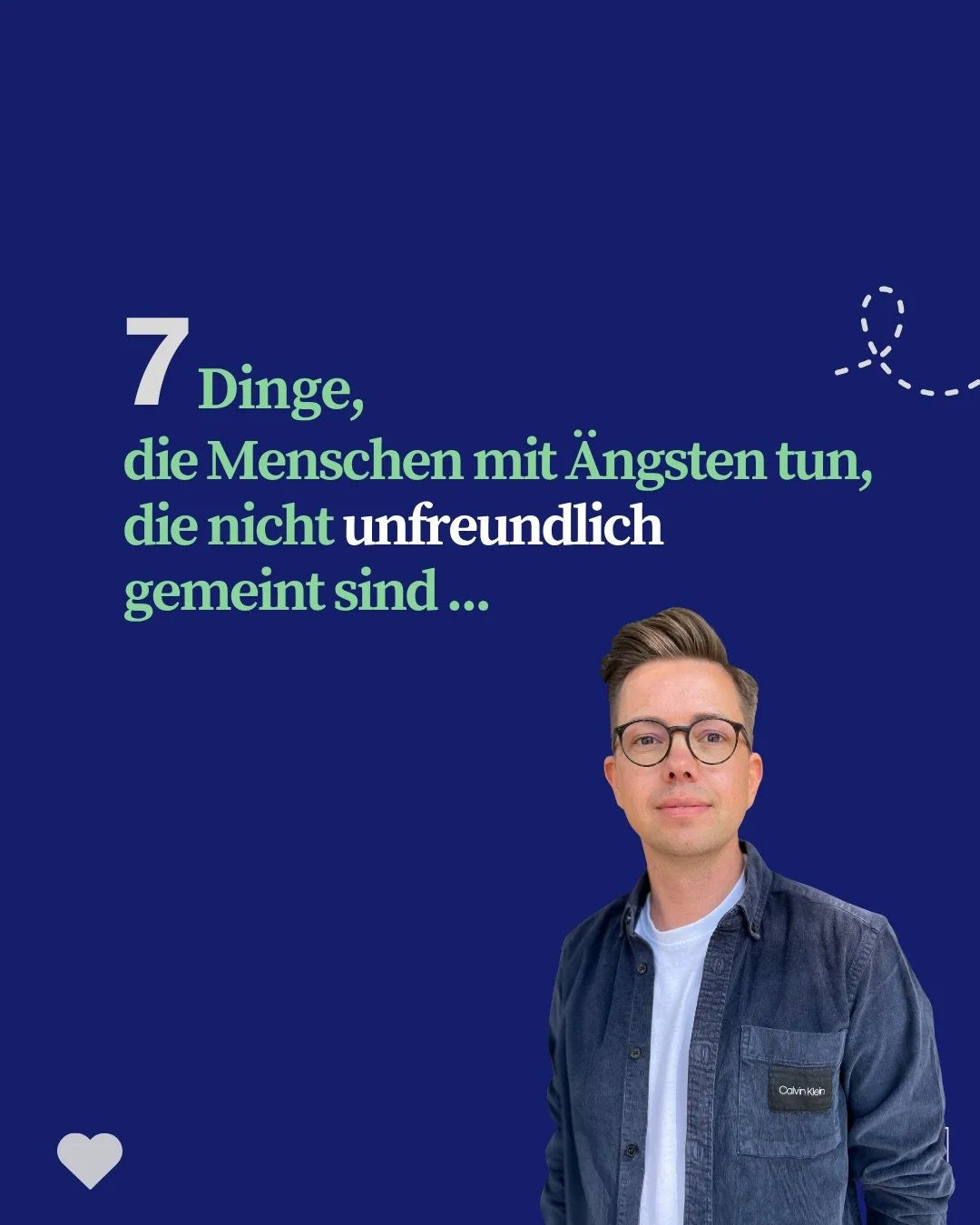 Angst sucht nach Sicherheit und Vertrauen. Ich habe einen 8-teiligen Audio-Kurs entwickelt, mit dem Du die ersten Schritte zu mehr Urvertrauen gehen kannst. Weg von der Panik; in Deinem Tempo. 

Kommentiere &bdquo;Audio&ldquo; und ich sende Dir den L