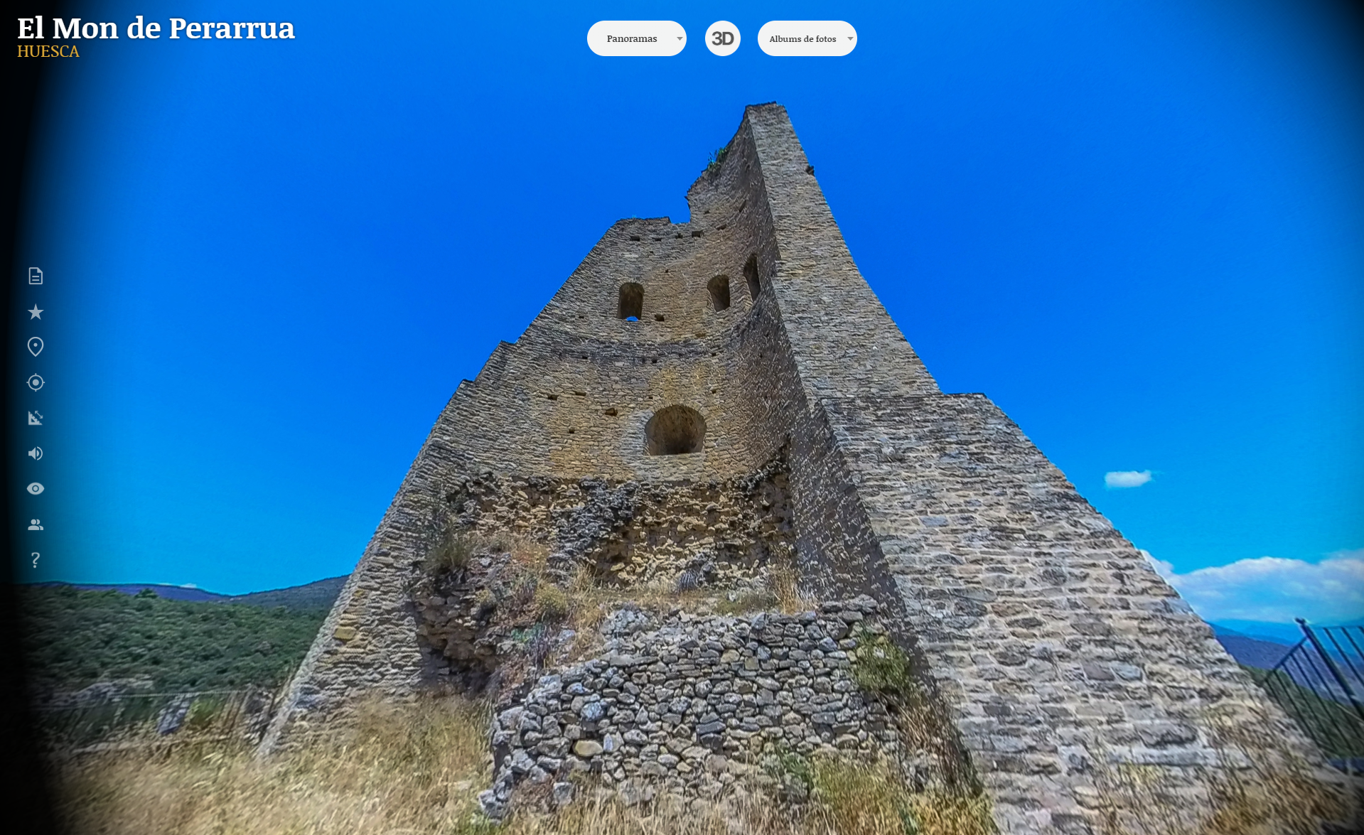 Esfera 360º terrestre para visitar el Mon de Perarrua