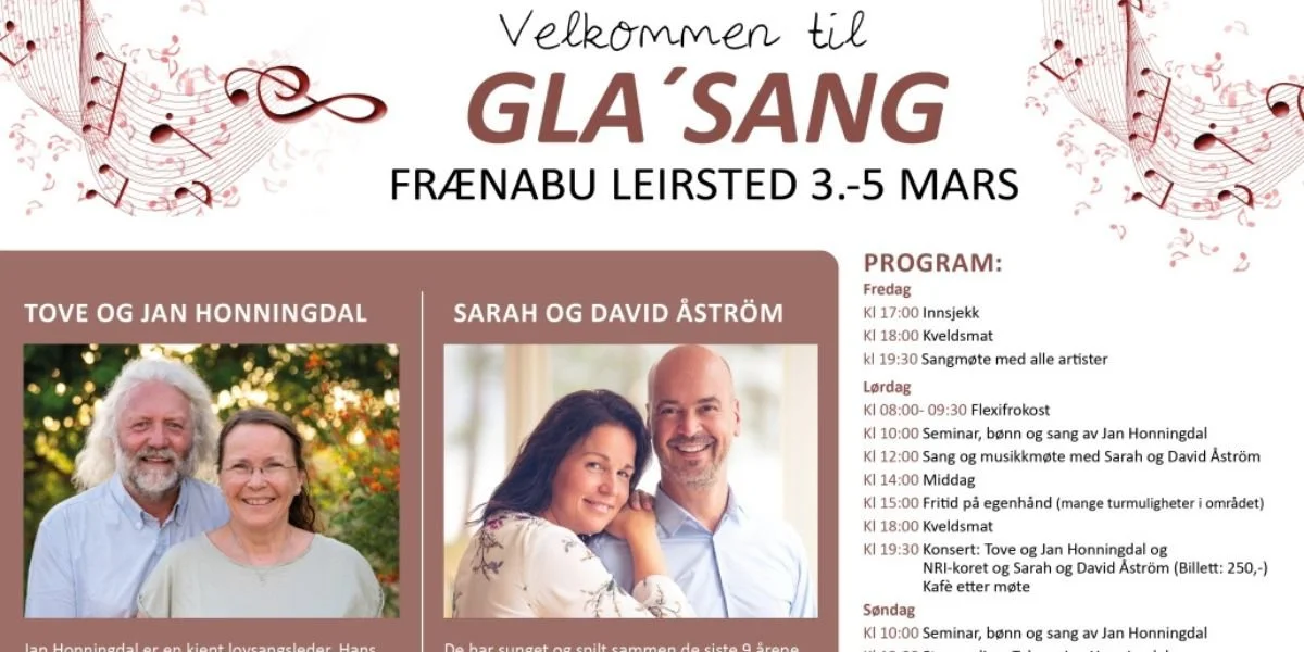 Gla'Sang helg på Frænabu Misjonssenter
