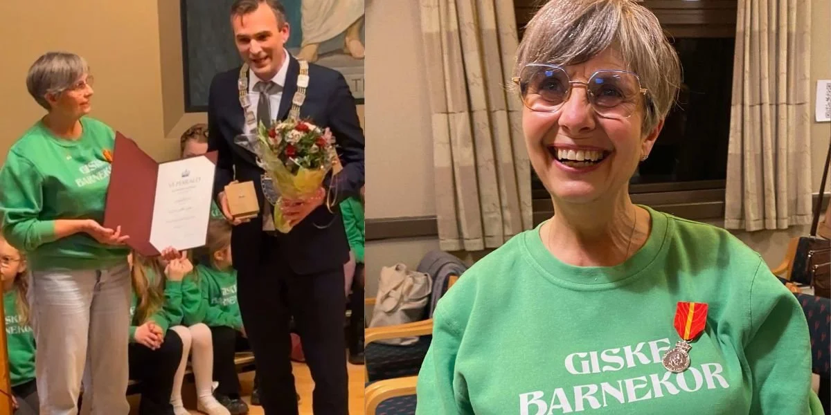 Fekk Kongens Fortjenstemedalje for Giske barnekor