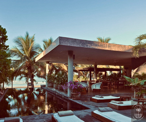 Oceanfront pool and open-air lounge at Lo Sereno Casa de Playa in Troncones, Mexico