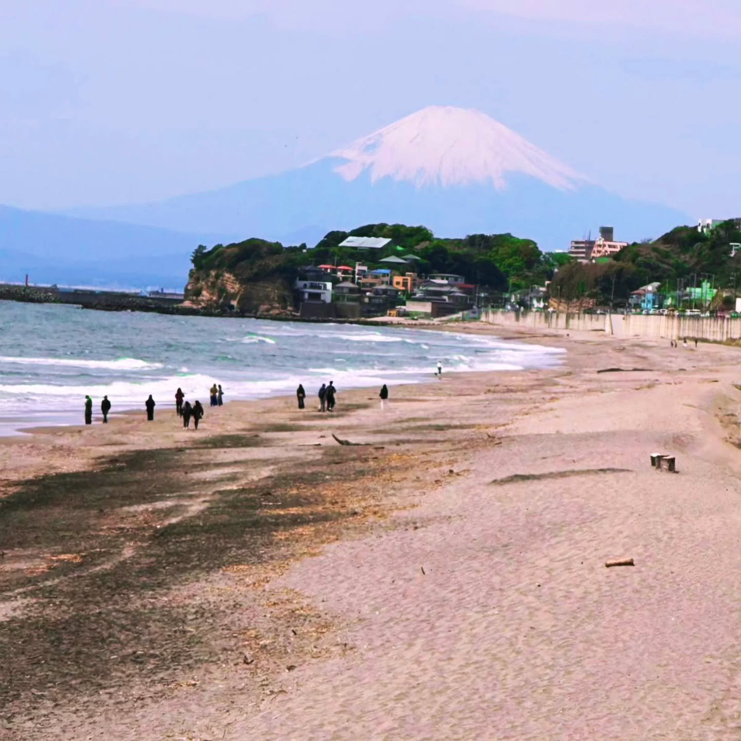 Kamakura day trip with Hanamichi Tours.

It&rsquo;s not often you&rsquo;re lucky enough to catch a view of Mt. Fuji, but on this particular day, our guests were treated to a stunning glimpse of the mountain during a peaceful beach walk.

We spent the