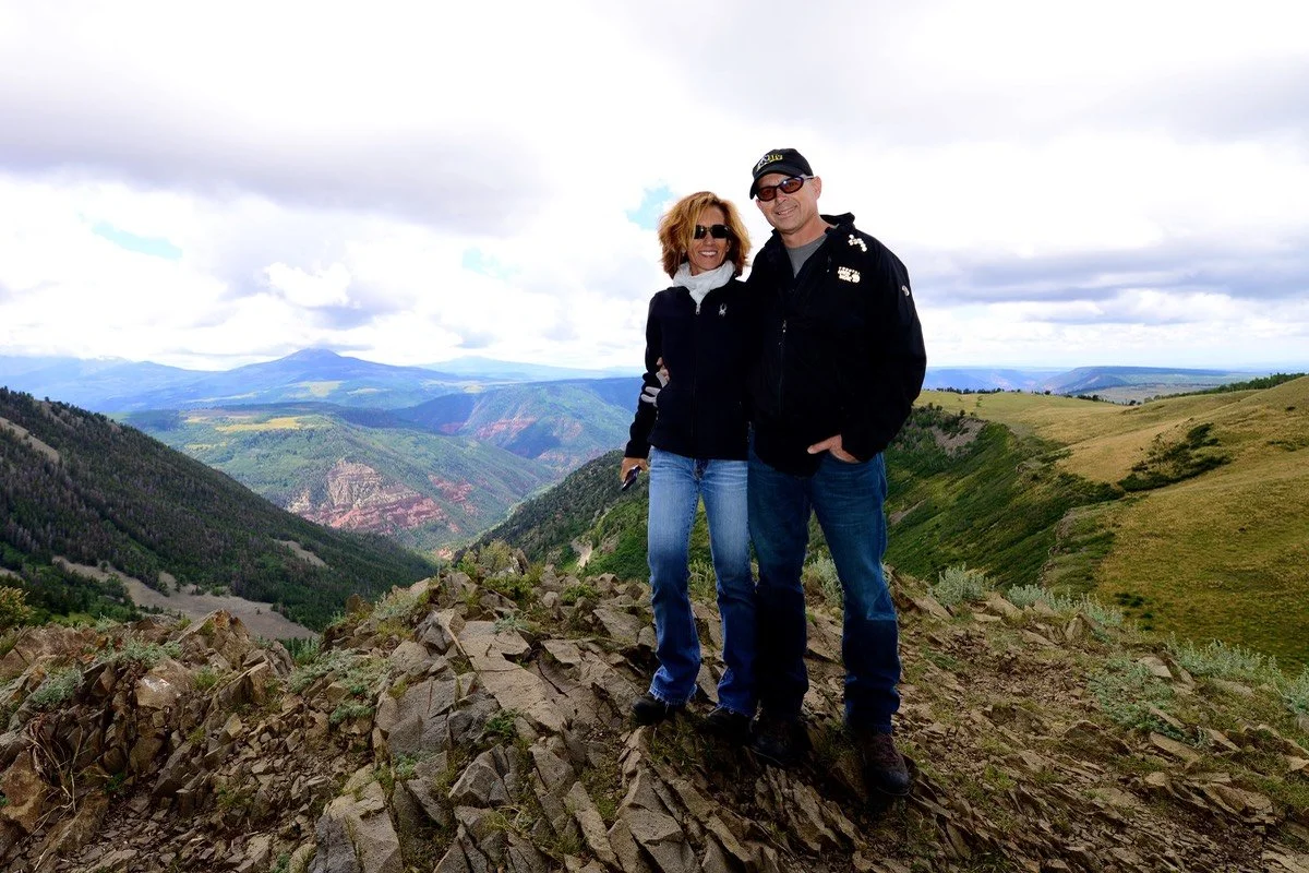 Laura and I, chilling in Colorado.