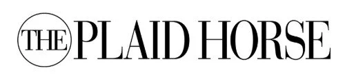 The logo of The Plaid Horse with the text 'THE PLAID HORSE' in a stylized font.