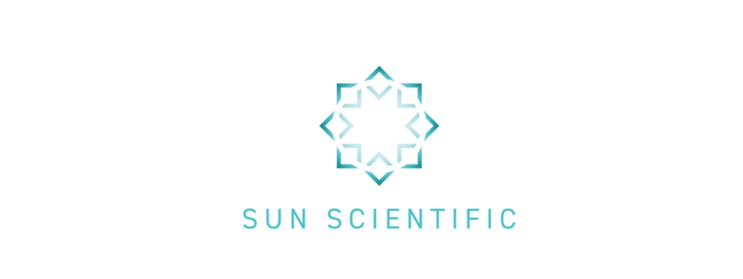 Sun Scientific logo featuring a geometric star-shaped design in gradient blue and the text 'Sun Scientific' below.