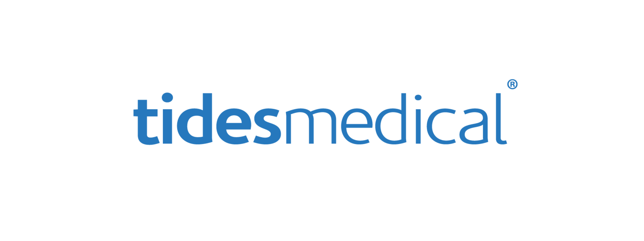 Tides Medical logo in blue text on a white background.