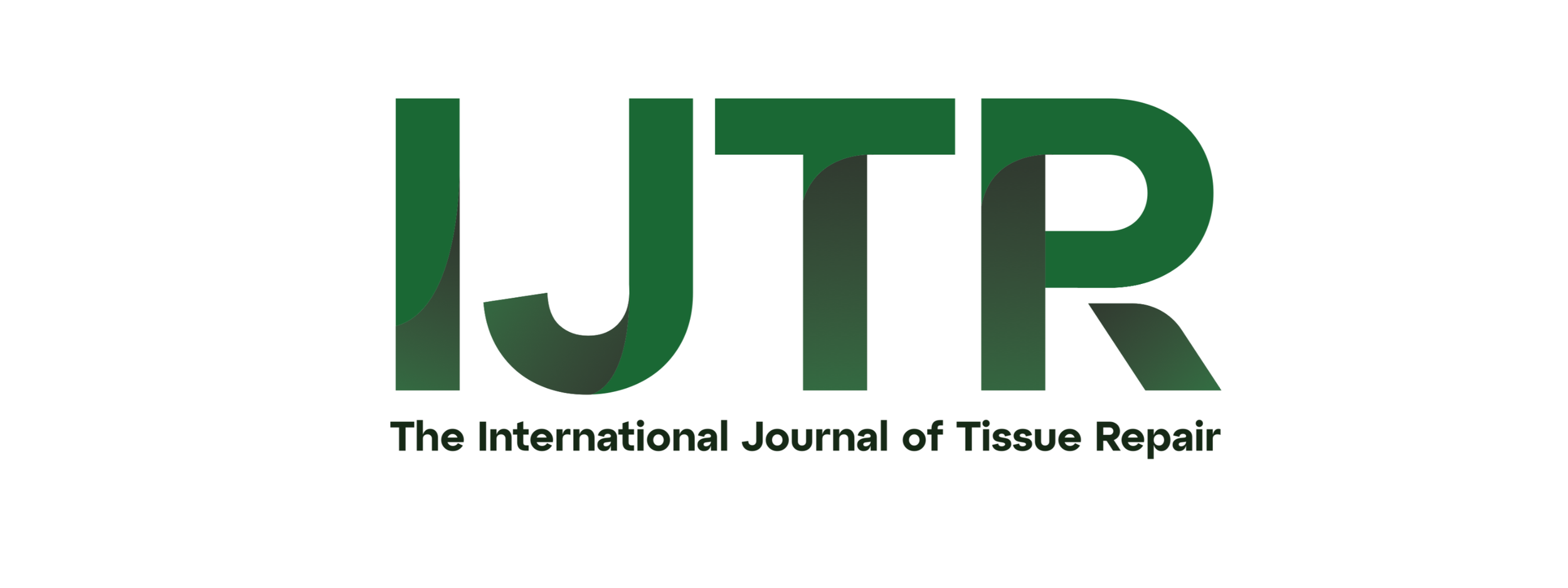 Logo of the journal 'The International Journal of Tissue Repair' (IJTR) with large green letters 'IJTR' and smaller black text below.