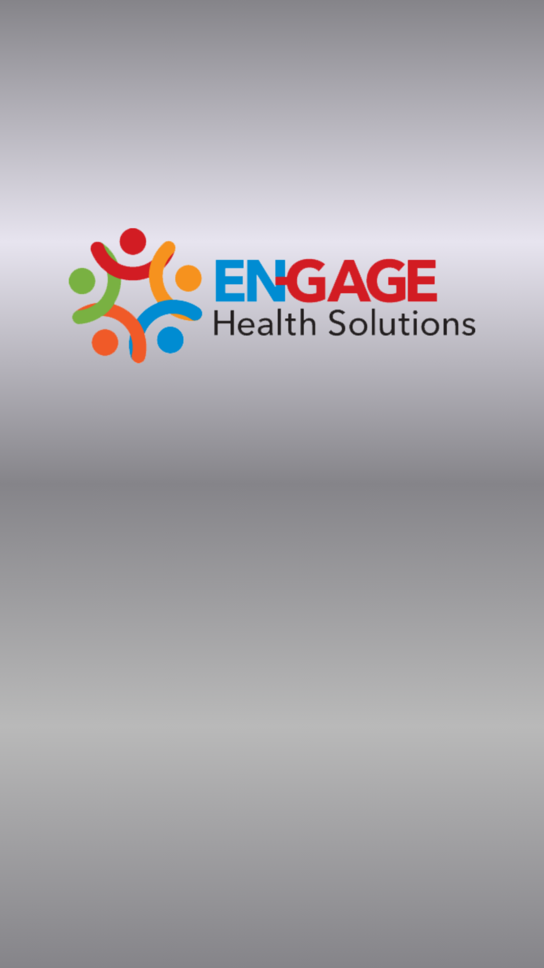 Logo for Engage Health Solutions, featuring colorful human figures surrounding the text 'ENGAGE' with 'Health Solutions' written below.
