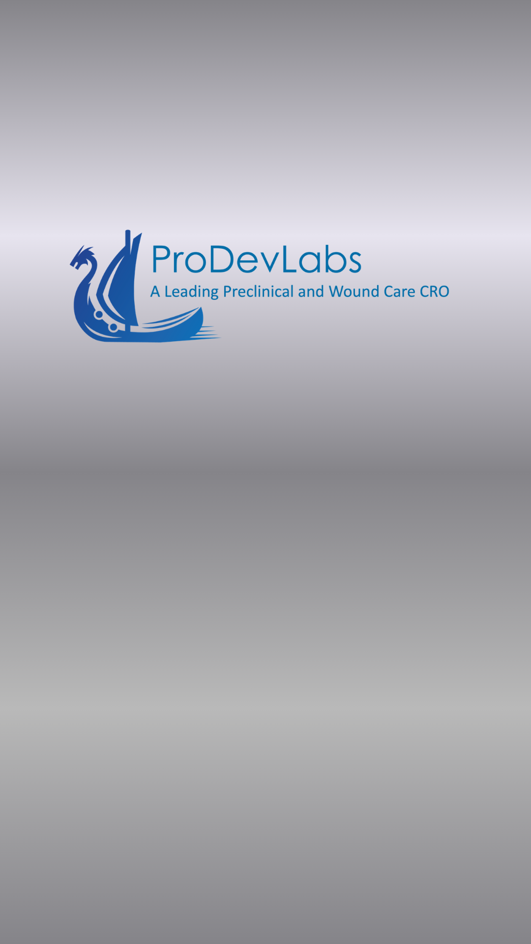 ProDevLabs logo with a blue sailboat and the text "ProDevLabs" and "A Leading Preclinical and Wound Care CRO" on a gray background.