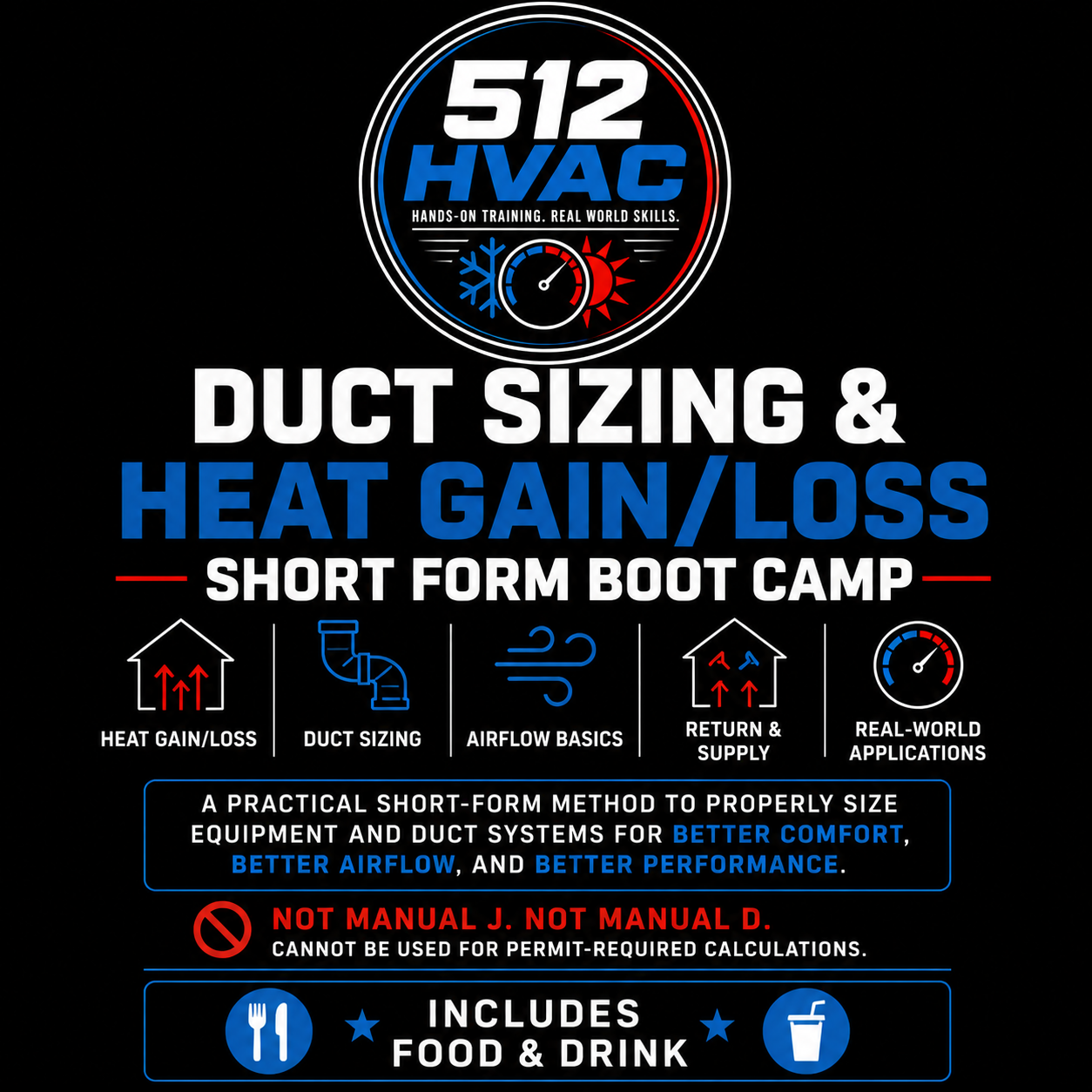 Duct Sizing & Heat Gain/Loss Short Form Boot Camp