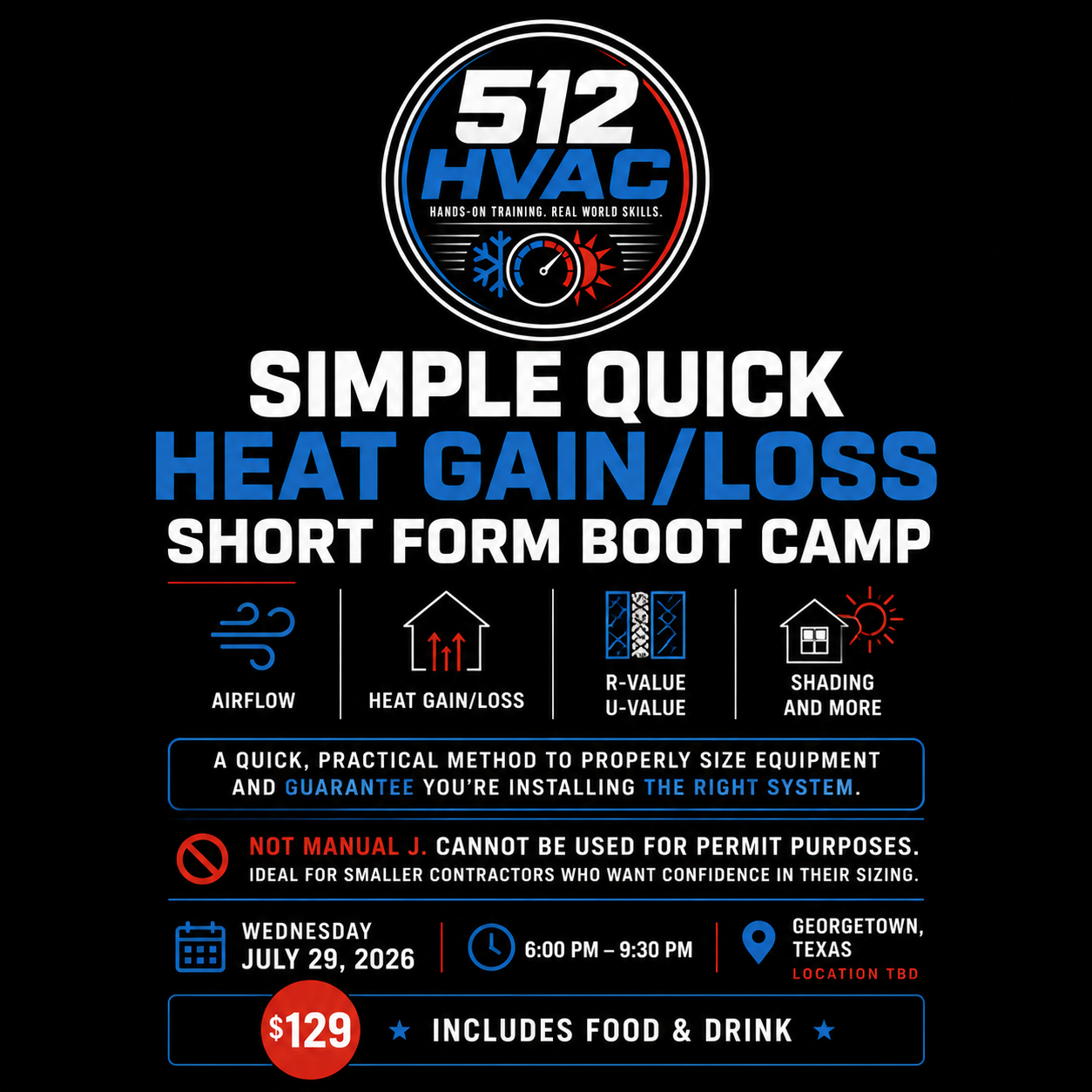Simple Quick Heat Gain/Loss Short Form Boot Camp