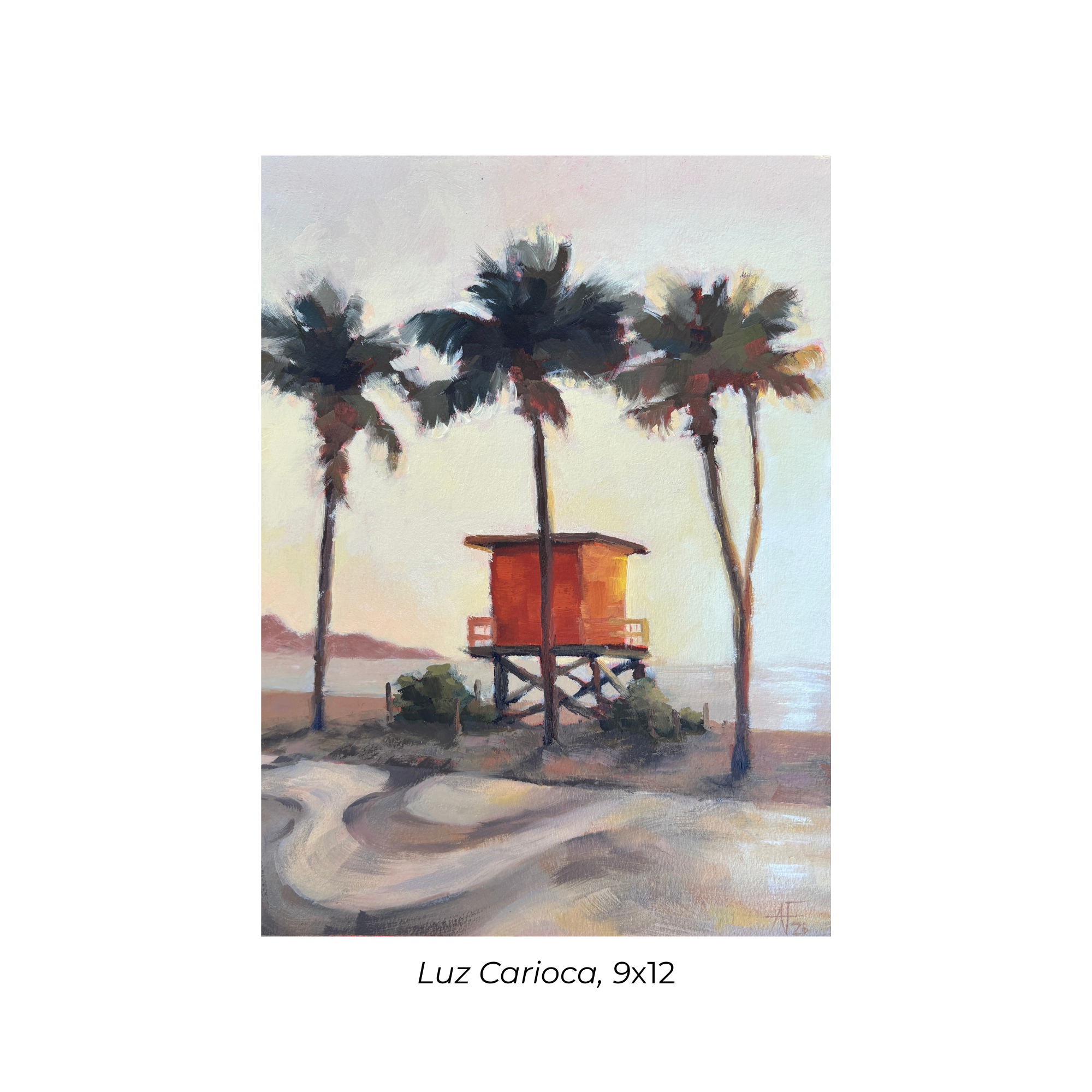 Oil Painting Copacabana Rio Brazil