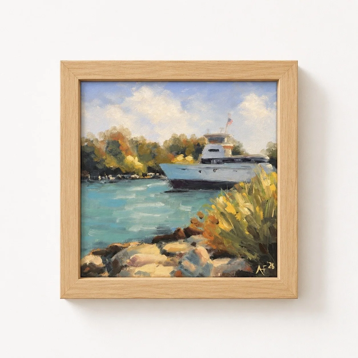 Fishers Island Ferry Anna Ferguson Painting
