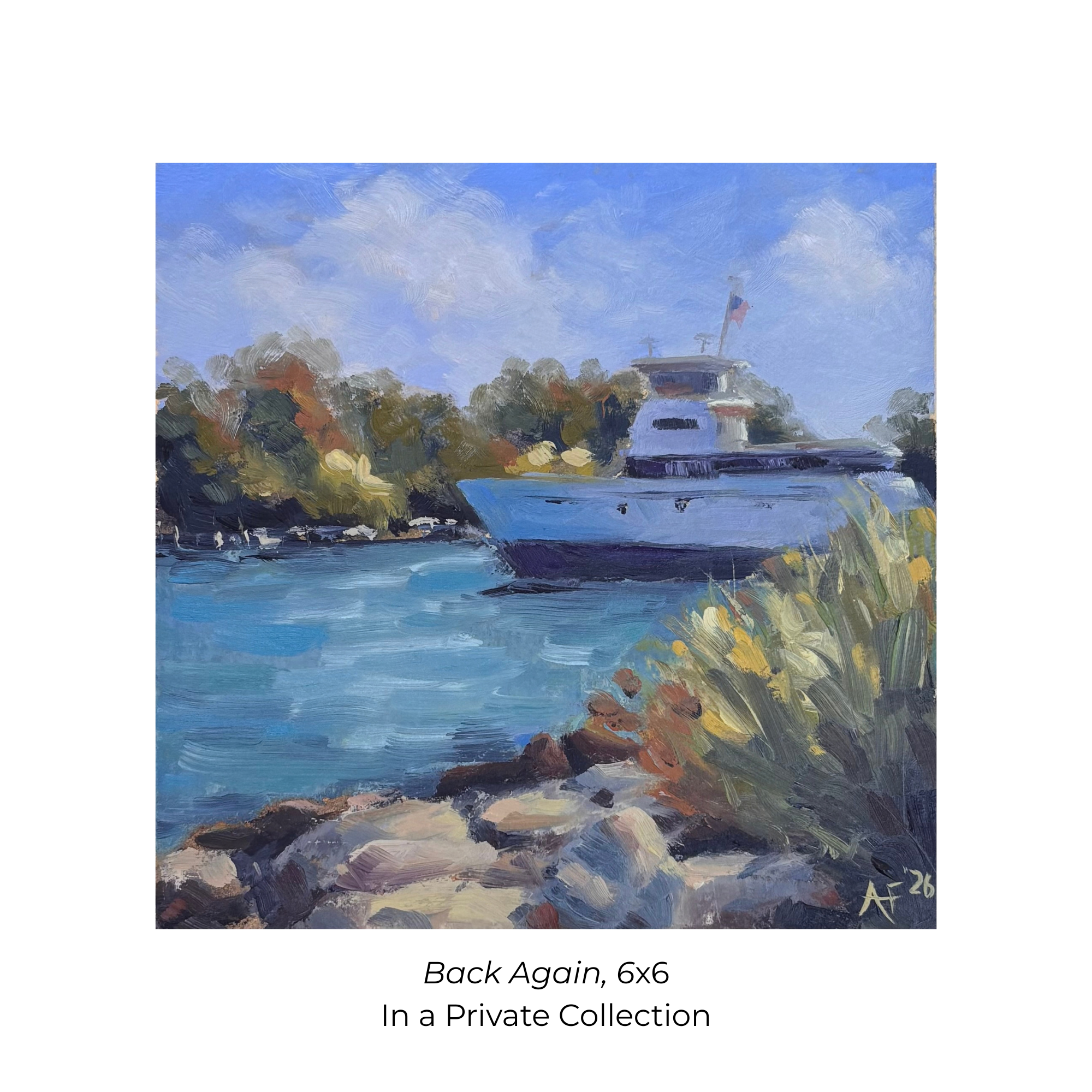Oil Painting Fishers Island