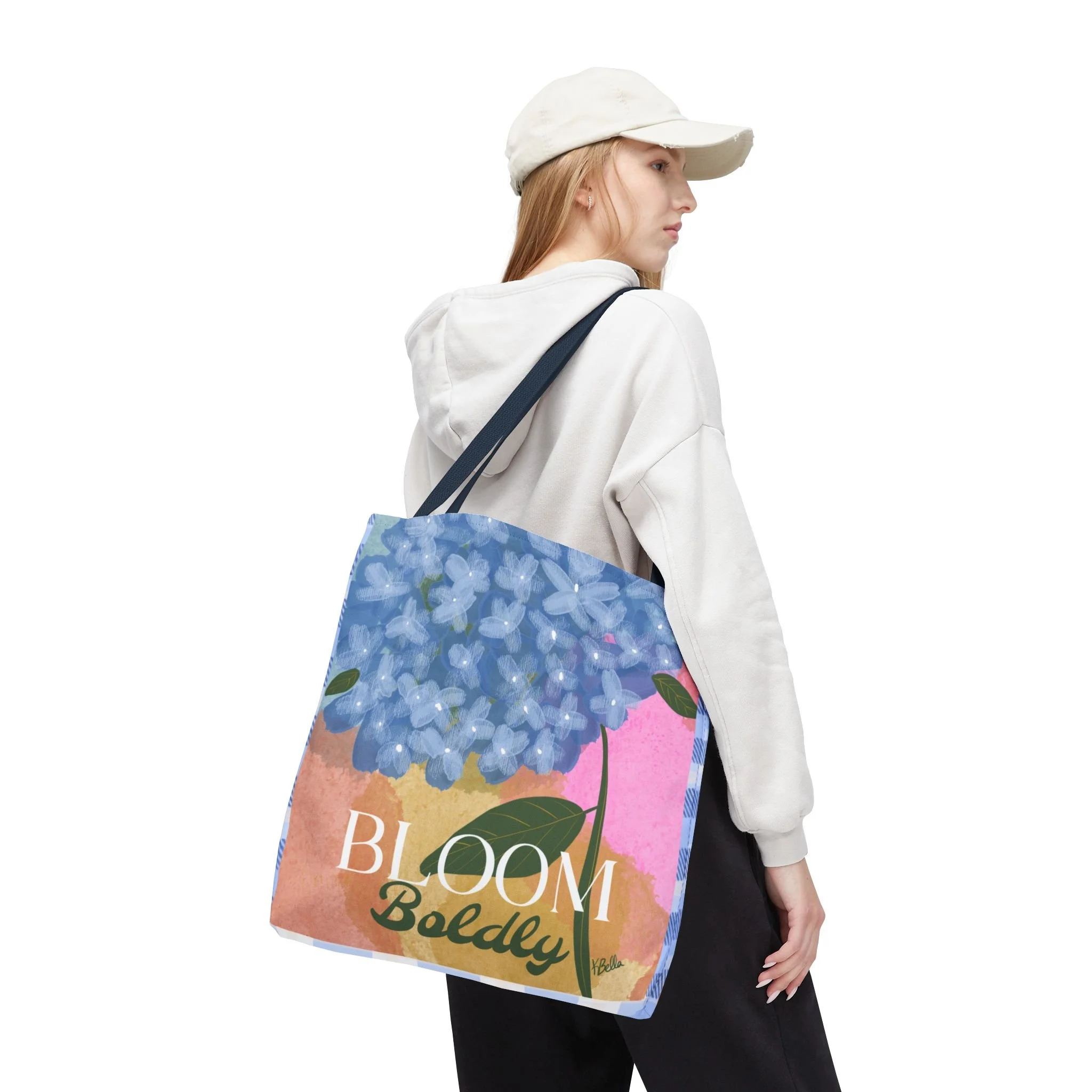 Hydrangea Tote Bag — Blue Hydrangea Print