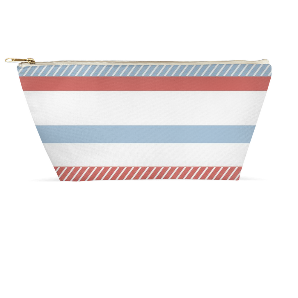 8.5x6" coastal striped bag by Kimbella Buckman