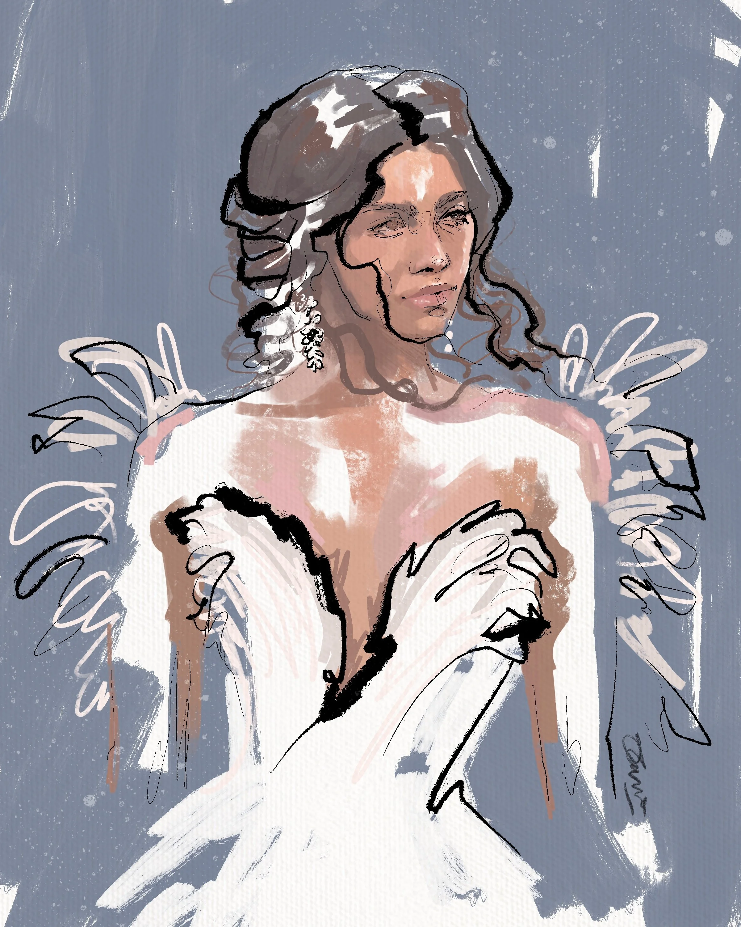 Zendaya, The Odyssey premiere, Illustration