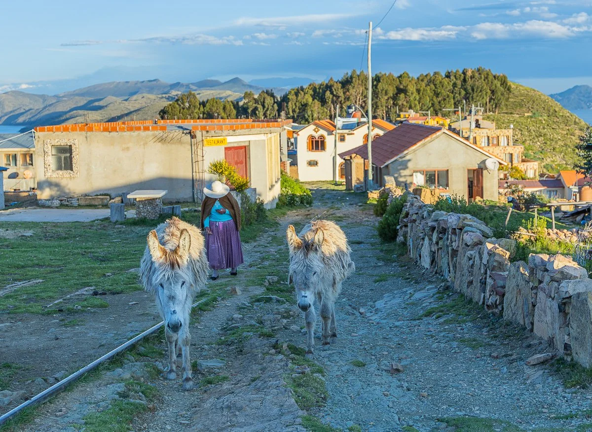 Strassen, Isla del Sol Bolivien