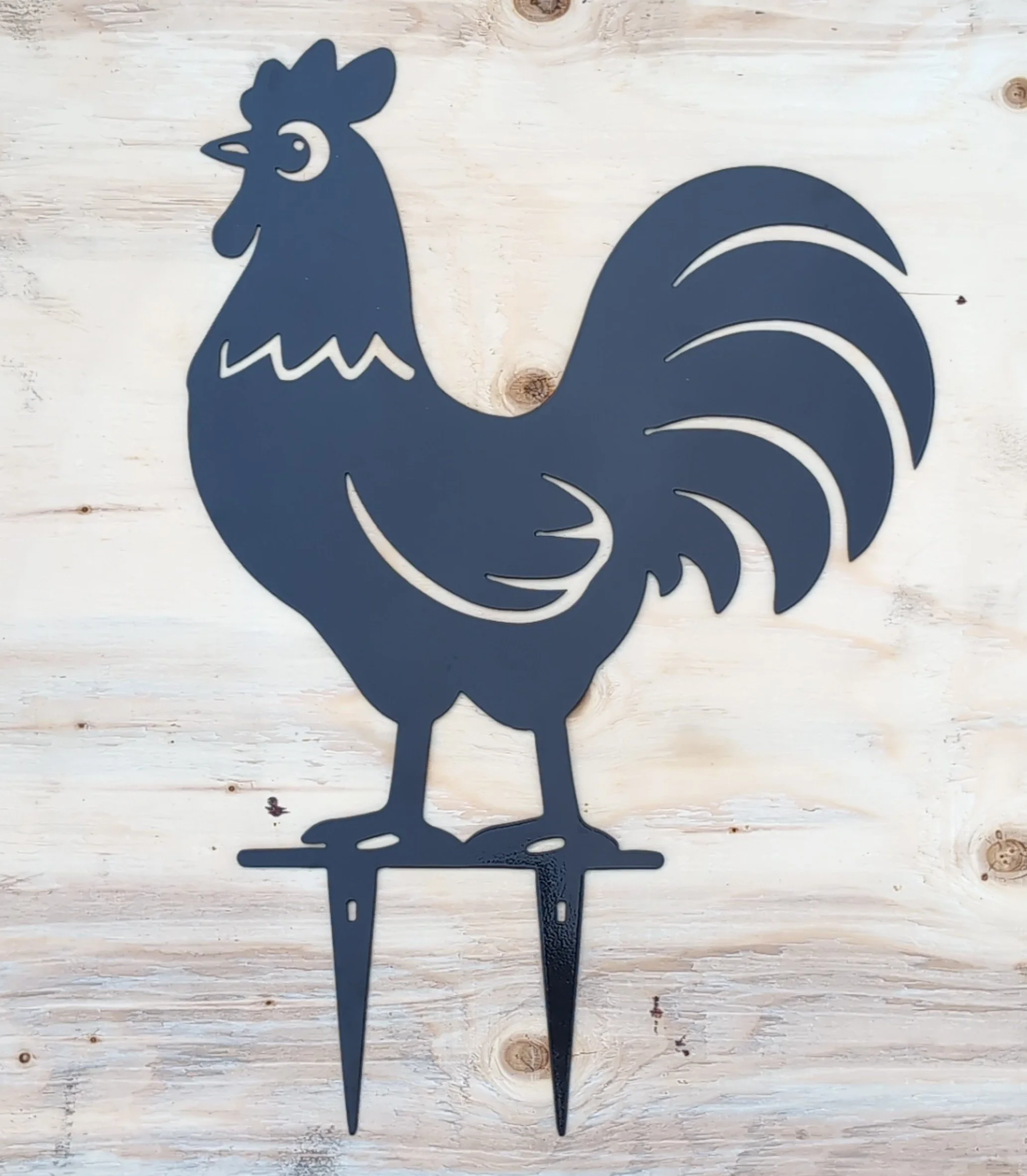 Rooster Stake Sign