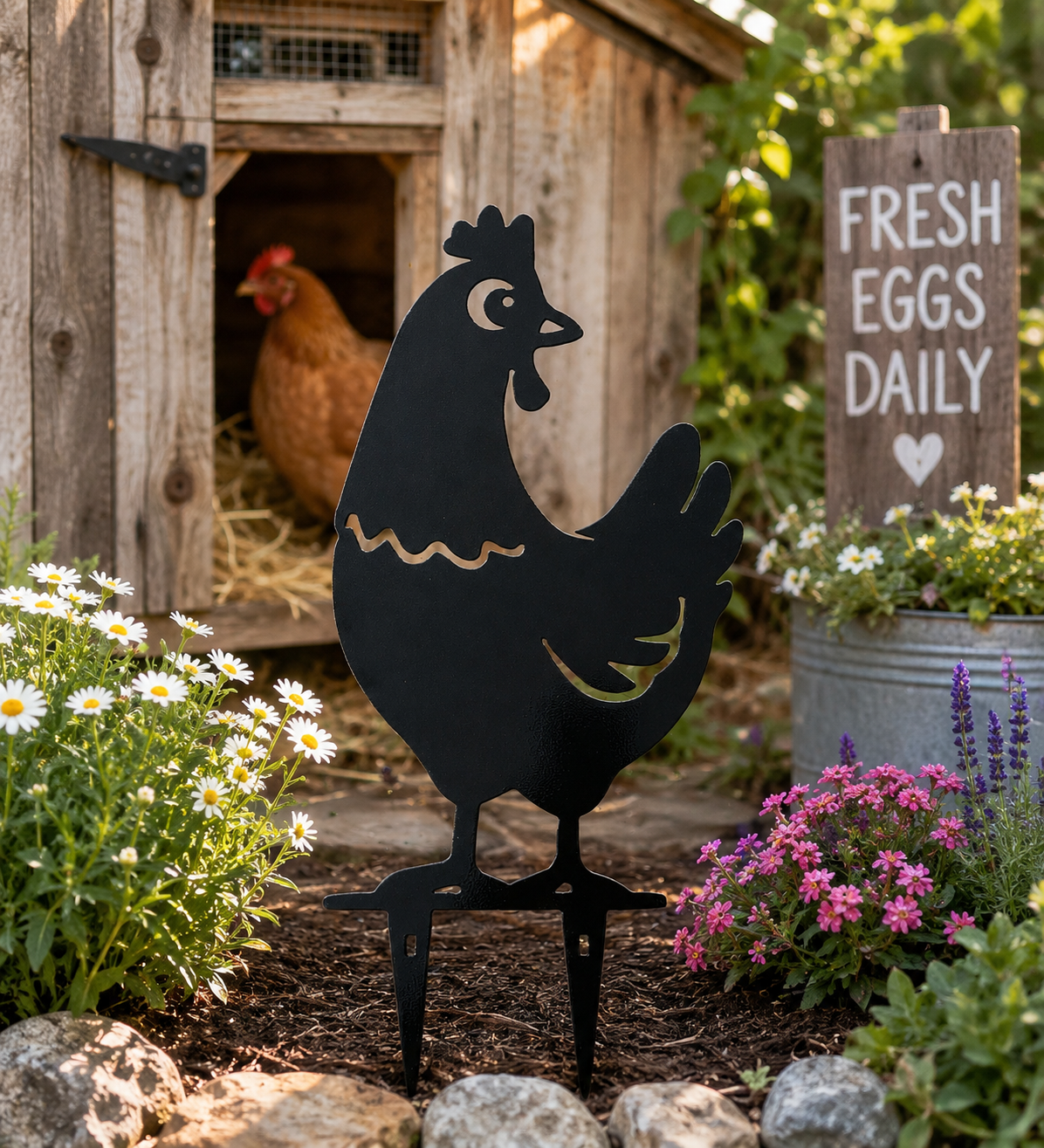 Chicken Stake Sign