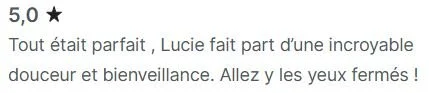 Avis client Planity de Bien-etre Pays Basque, Lucie Salinas a Biarritz