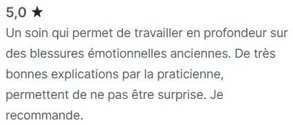 Avis client Planity sur une seance de deblocage emotionnel a Biarritz avec Lucie Salinas