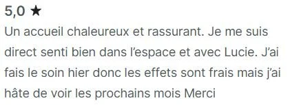 Avis client Planity sur une seance de deblocage emotionnel a Biarritz avec Lucie Salinas