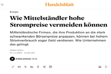 »Wie Mittelständler hohe Strompreise verhindern können«