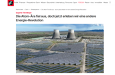 »Die Atom-Ära fiel aus, doch jetzt erleben wir eine andere Energie-Revolution«