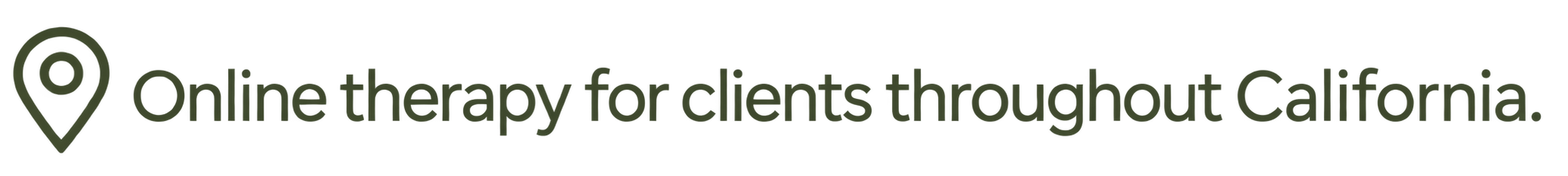 Online therapy for clients throughout California