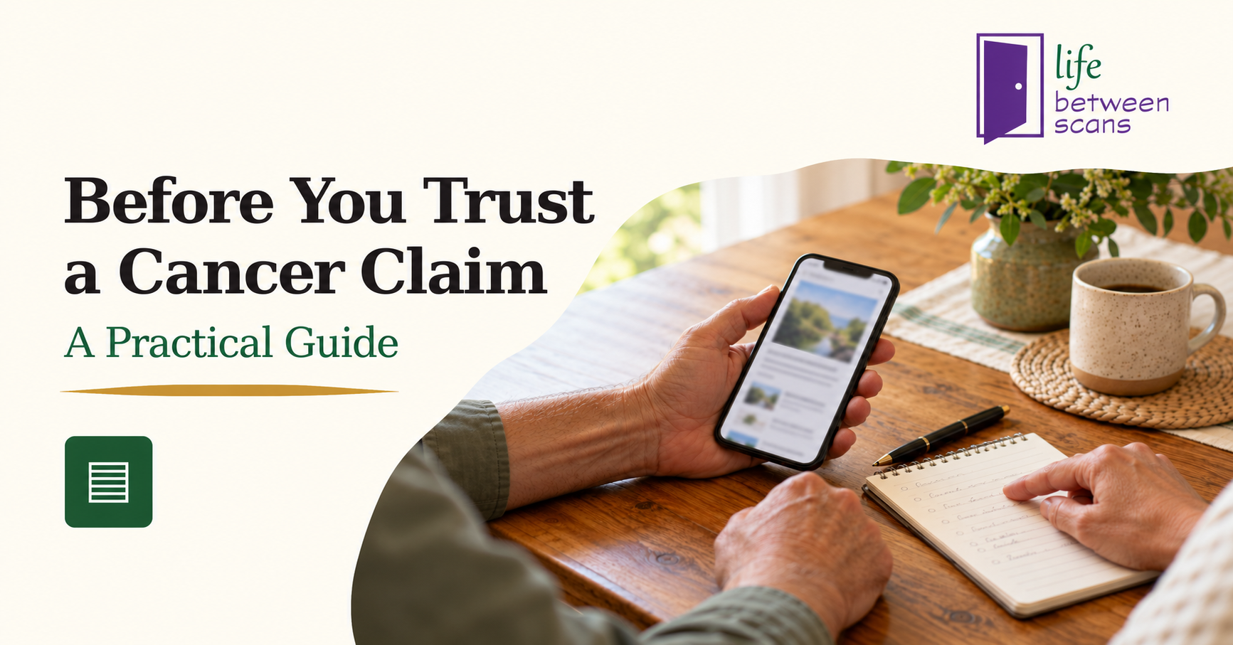 Cover of Before You Trust a Cancer Claim: A Practical Guide.