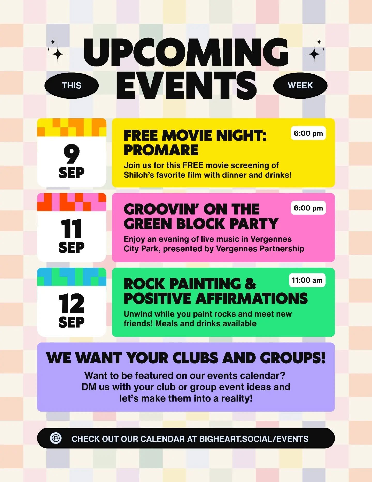 🚨 Upcoming Events for This Week 🚨

Watch Shiloh's favorite movie, Promare! Galo and the Burning Rescue Department face off against Lio Fotia, leader of the Burnish, a group of mutants who can control and wield flames, and the fire disaster they hav