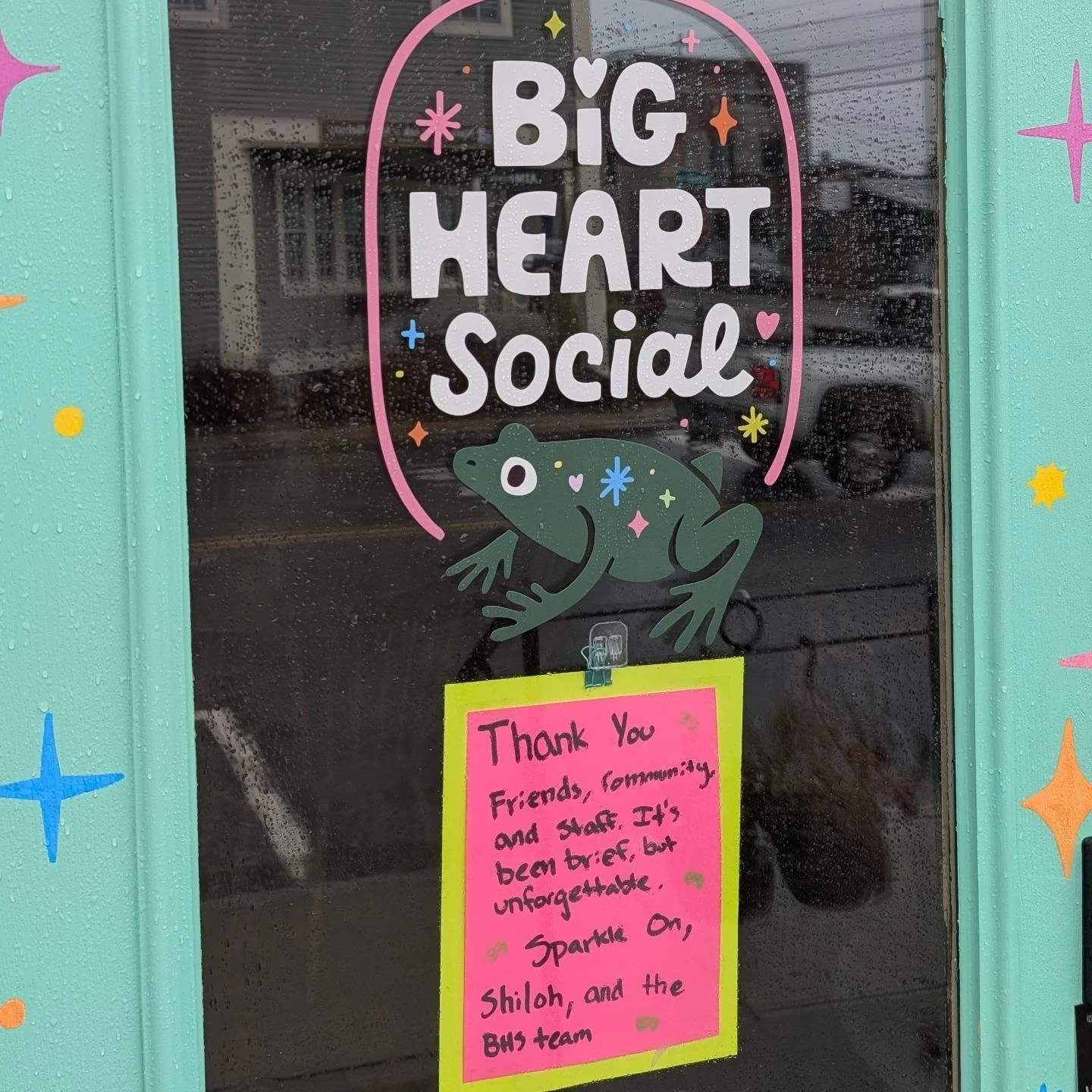 Thank you friends, community, and staff. It's been brief but unforgettable. 

Sparkle on ✨,
Shiloh and the Big Heart team