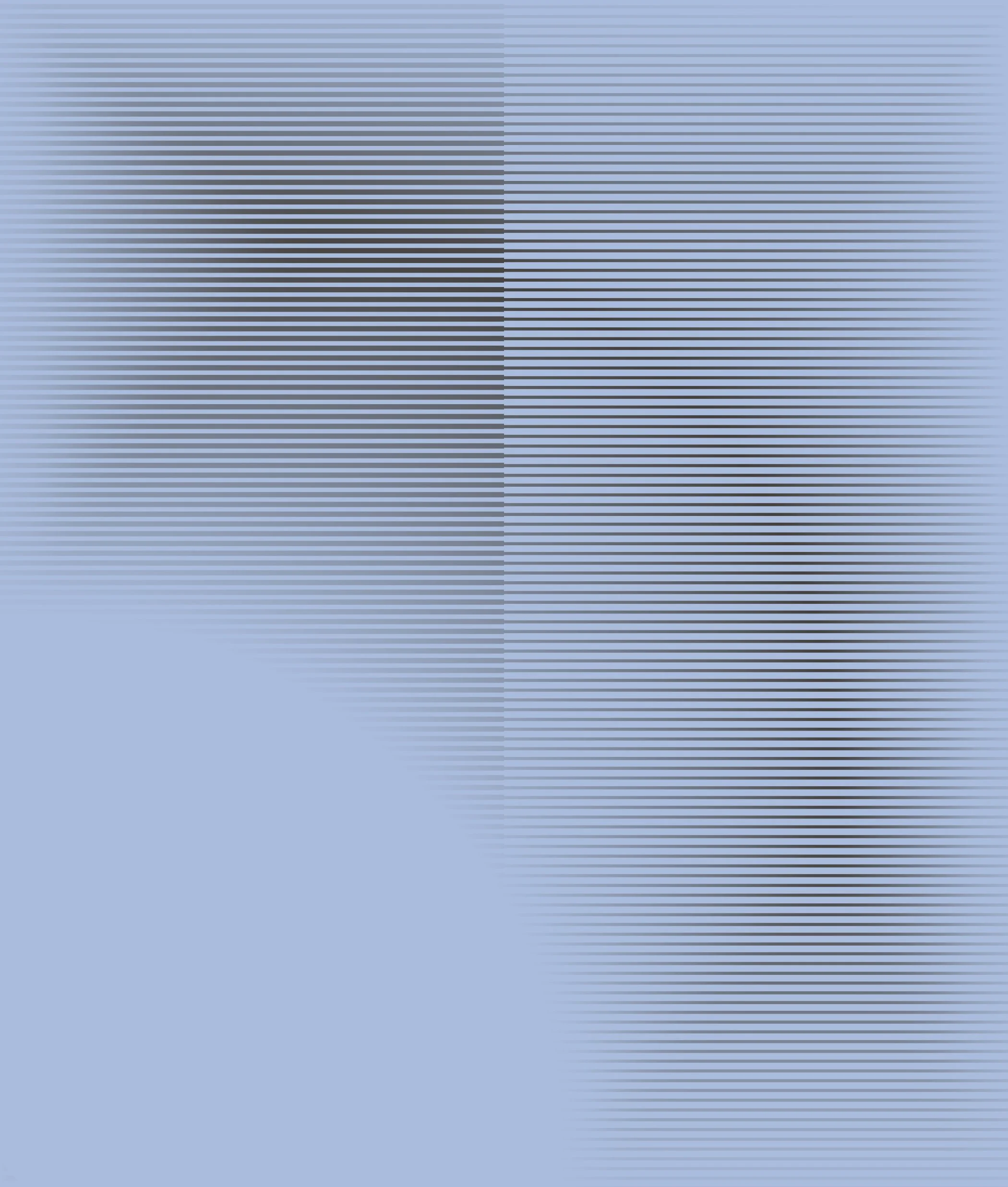 Close-up of a computer monitor displaying an optical illusion pattern of horizontal lines that create a visual effect.