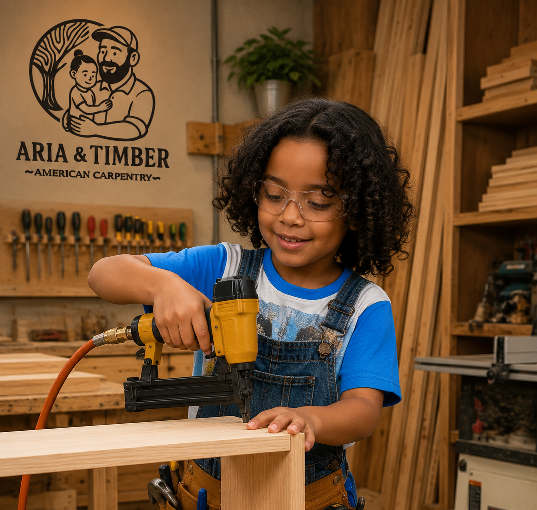 Aria doing what she loves. Her touch in every piece we make.
