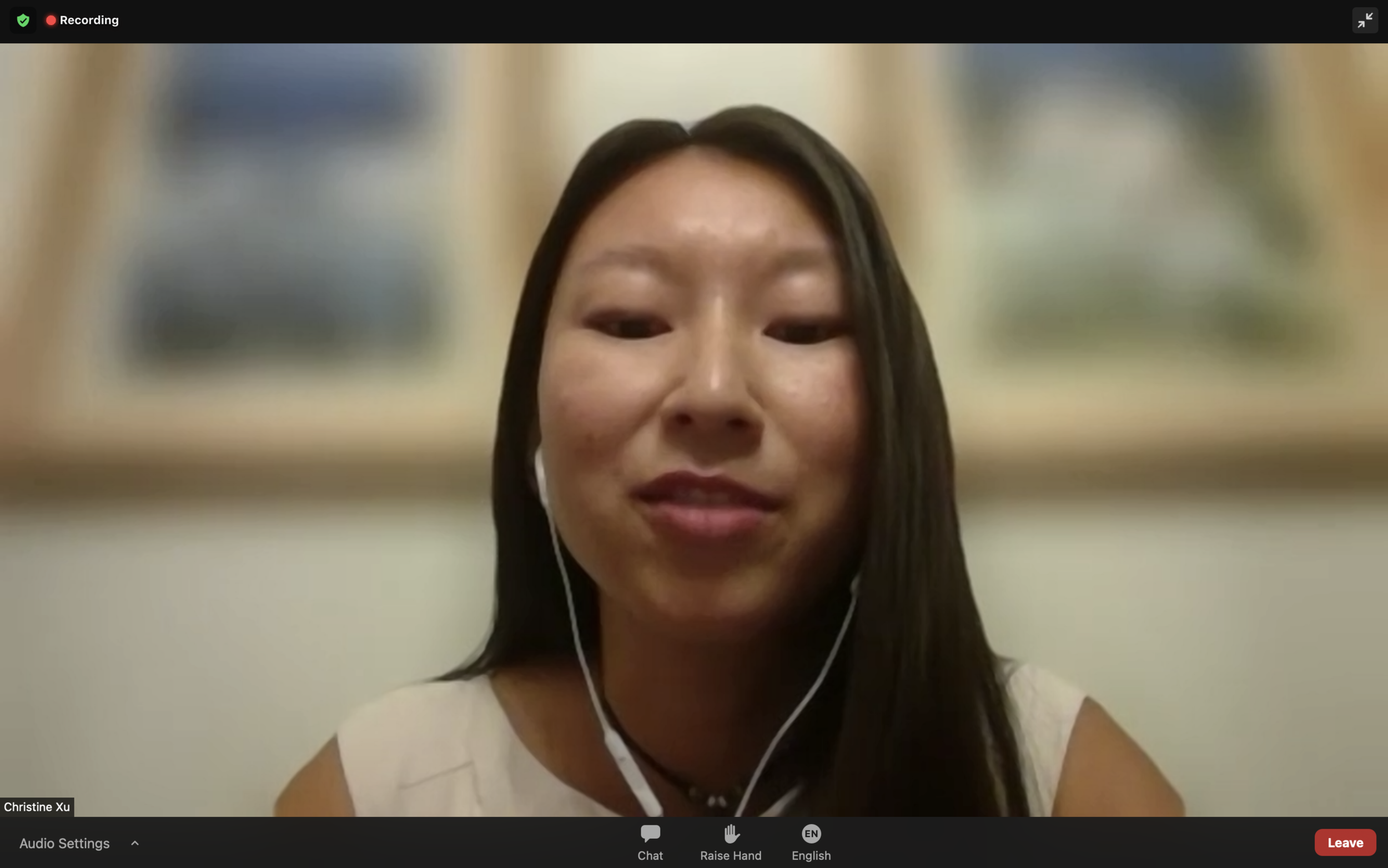 Christine Xu, Head of Strategic Partnerships talks at the FAO event