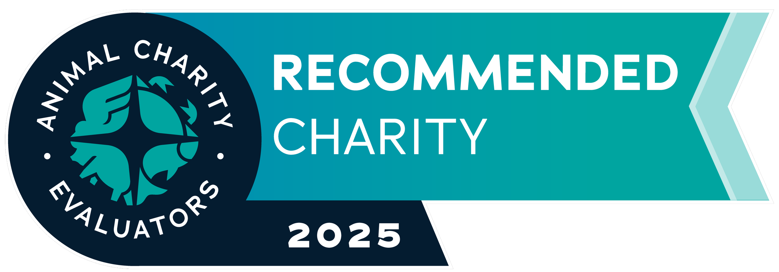 Animal Charity Evaluators 2025 recommended charity badge.