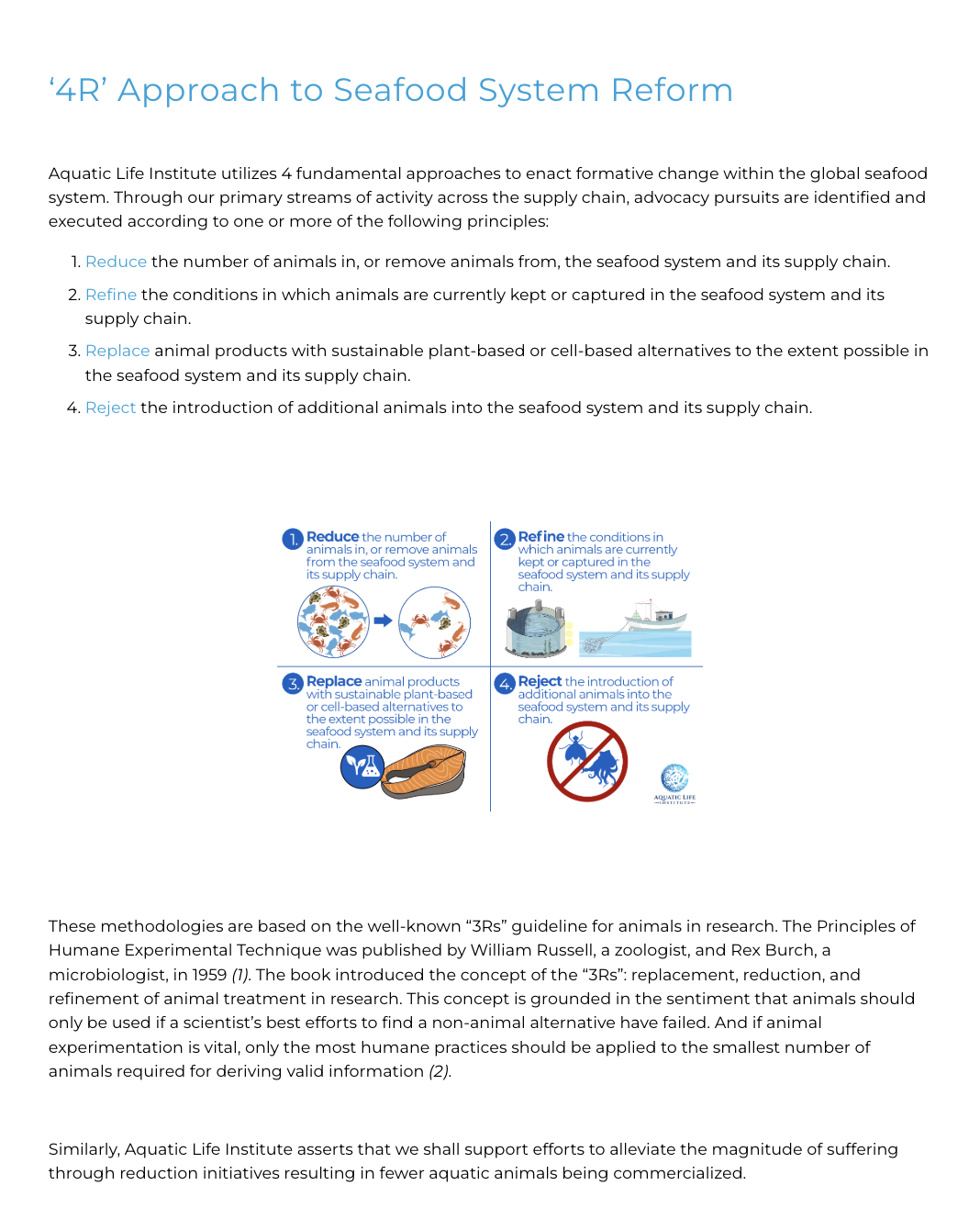 ‘4R’ Approach to Seafood System Reform</span>