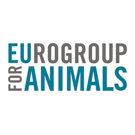 EUROGROUP FOR ANIMALS logo with text in blue and gray