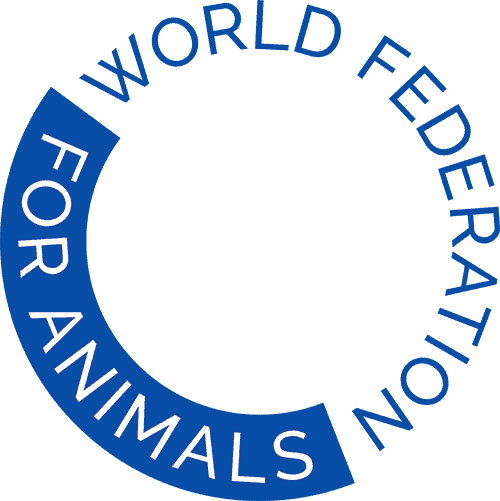 World Federation for Animals logo with a circular design and blue text.