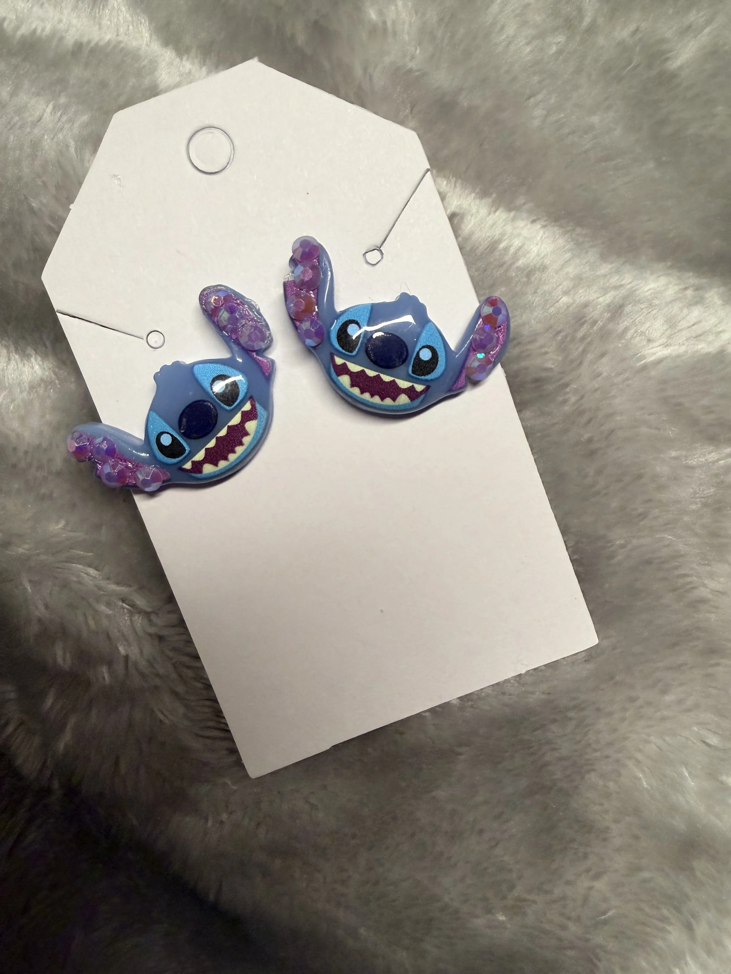 Stitch “stud post” earrings